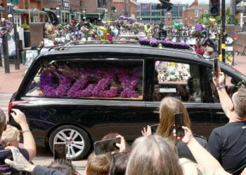 Ozzy Osbourne is given final tour of Birmingham – with thousands of fans flooding streets to pay their respects | Ents & Arts News