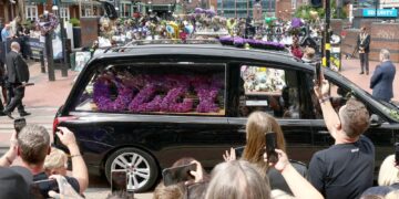 Ozzy Osbourne is given final tour of Birmingham – with thousands of fans flooding streets to pay their respects | Ents & Arts News