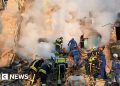 European leaders outraged after Russian strikes kill 21 and damage EU’s HQ