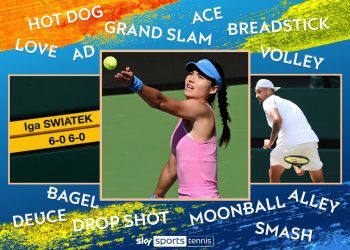 Know your bagel from your moonball? An A-Z guide to tennis terminology ahead of US Open