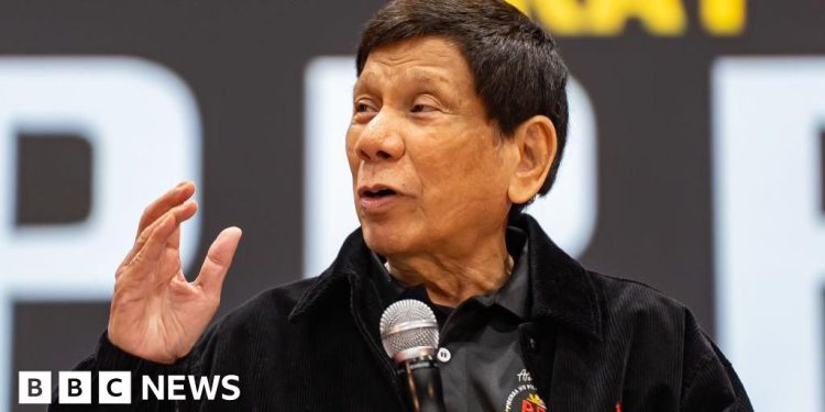 ICC charges ex-Philippines leader Rodrigo Duterte with murder