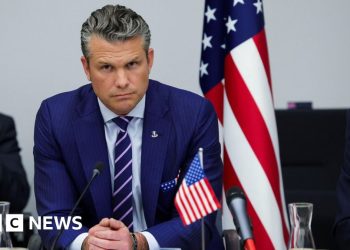 Cracked windscreen forces US defence secretary’s plane to land in UK