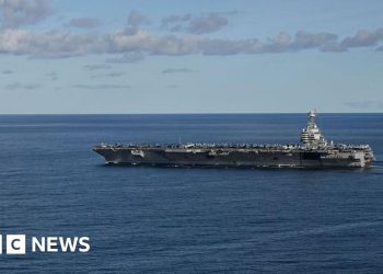US deploys world’s largest warship towards Caribbean