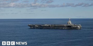 US deploys world’s largest warship towards Caribbean
