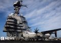 US aircraft carrier group arrives near Latin America