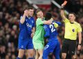 Gueye sent off for striking Everton team-mate Keane vs Man Utd
