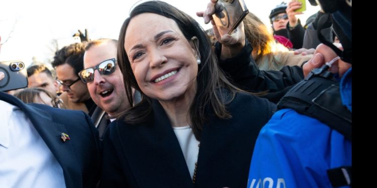 Machado says she ‘presented’ Trump with her Nobel Peace Prize