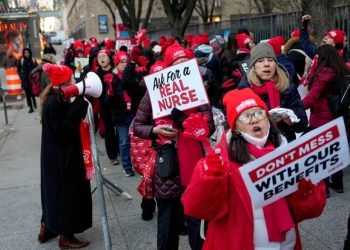 Nurses strike begins in New York City as thousands walk off jobs at major hospitals