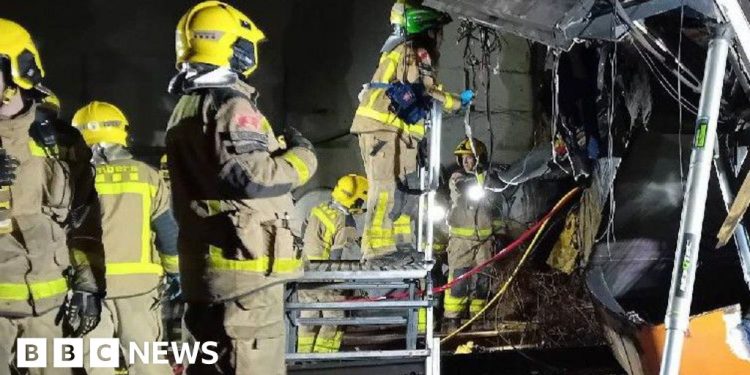Driver killed and several injured after train derails near Barcelona, local media report