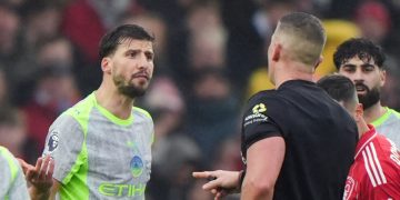 PGMO admit Dias should have been sent off in Forest match