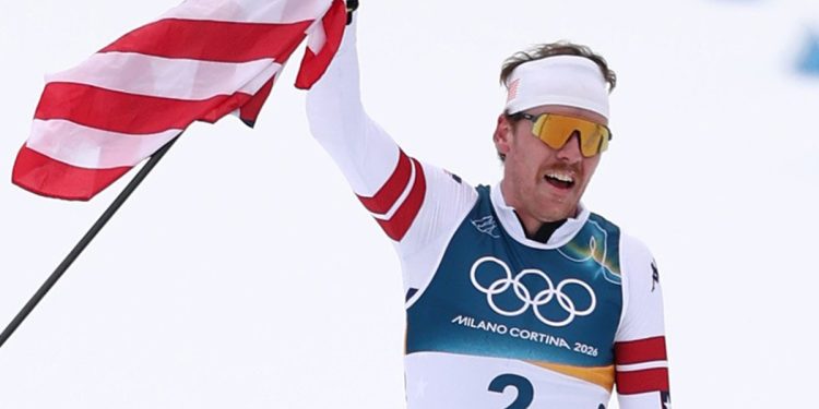 American scores silver in historic cross-country skiing race