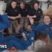 Moment crew docks at International Space Station