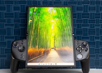 This Windows gaming handheld has a screen that folds in half