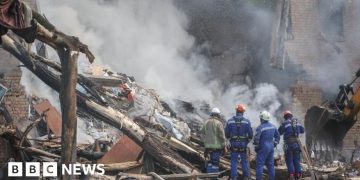 Large-scale Russian attack on Ukraine leaves four dead and dozens injured