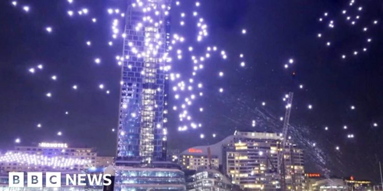 Drones crash into water after Sydney light show malfunction