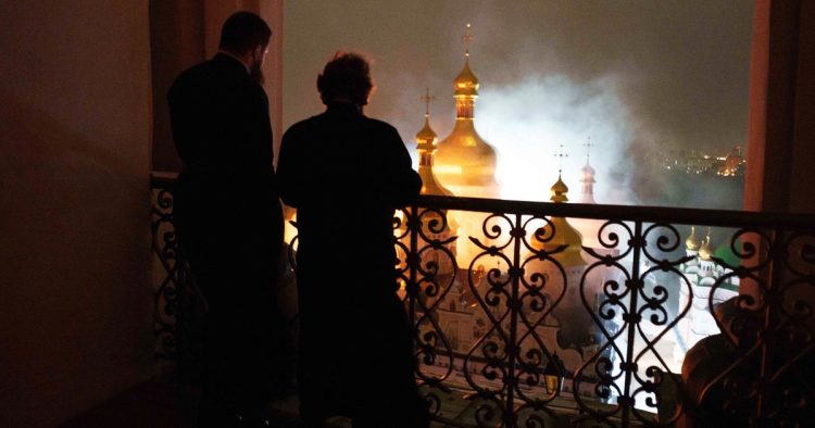 Russian attacks fuel blaze at Kyiv-Pechersk Lavra, Ukraine monastery
