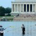 Former Olympian denies vandalising Washington Reflecting Pool after arrest