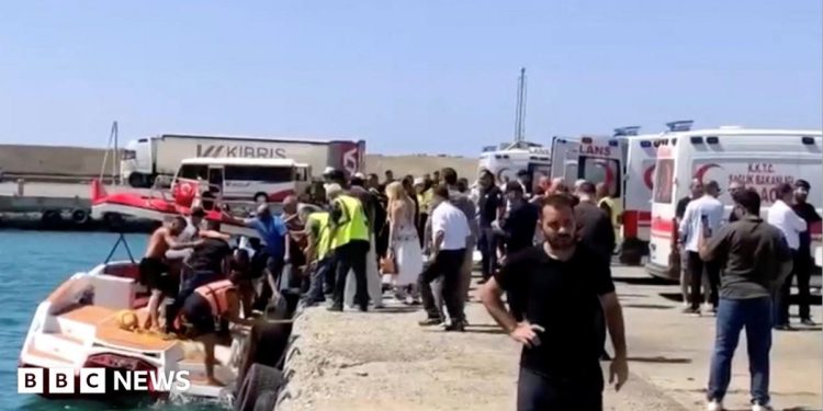 Boat carrying some 270 people capsizes off northern Cyprus