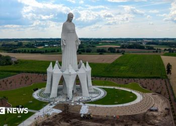 Europe’s tallest Virgin Mary statue unveiled in rural Poland