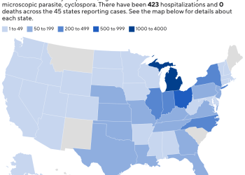 Michigan health officials report 2 deaths among cyclosporiasis cases; patients had underlying conditions