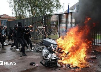Dozens hurt and hundreds arrested in wave of French school protests