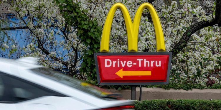 McDonald’s is testing ads on its drive-thru menus