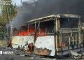 Russian strike on buses kills at least 30, say officials, as deadly attacks on Ukraine surge