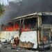 Russian strike on buses kills at least 30, say officials, as deadly attacks on Ukraine surge