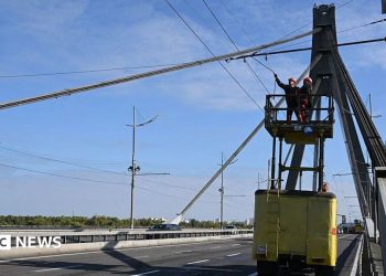 Russia hits second major bridge in Ukraine’s capital Kyiv