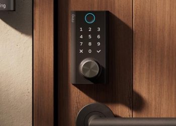 Ring’s smart lock can be recharged by turning a dial