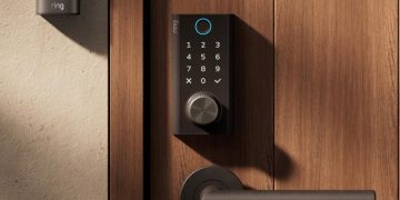 Ring’s smart lock can be recharged by turning a dial